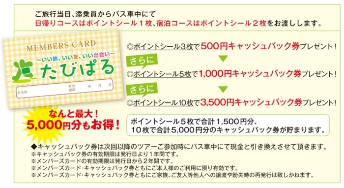 お得なメンバーズカード！